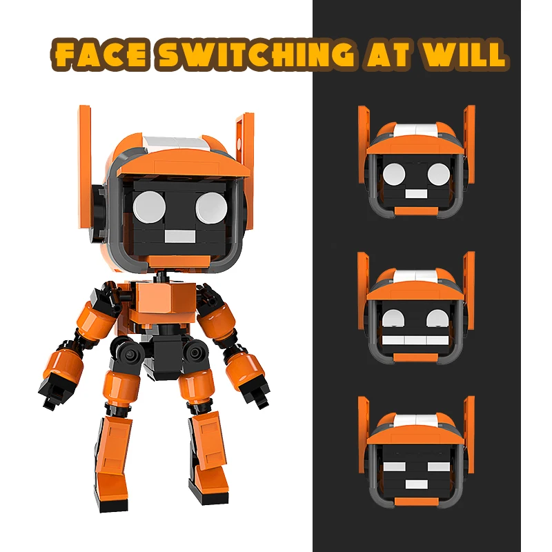 Doomsday-Roboter, Liebe, Bauspielzeug. Ein tolles Geschenk für Bausteinliebhaber und Kinder. Image