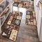 1PC Jigsaw Coffe pattern Kitchen Rugs Non-Slip Door Mats Pop design Living room Rugs Bath Mat Carpet for Home Sink Laundry Decor