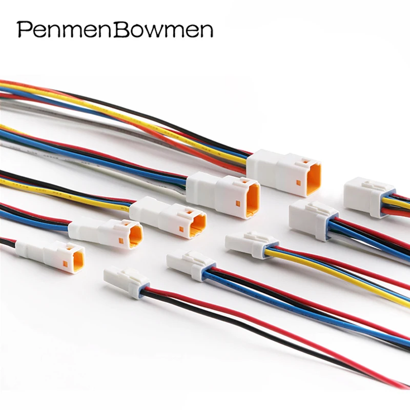 1 Set 2 3 4 6 8 Pin JWPF 0,7mm Auto Micro Butt Elektrische Stecker Wasserdicht Weiblich Männlich Kabelbaum Stecker für Benz BMW JST-02T Image