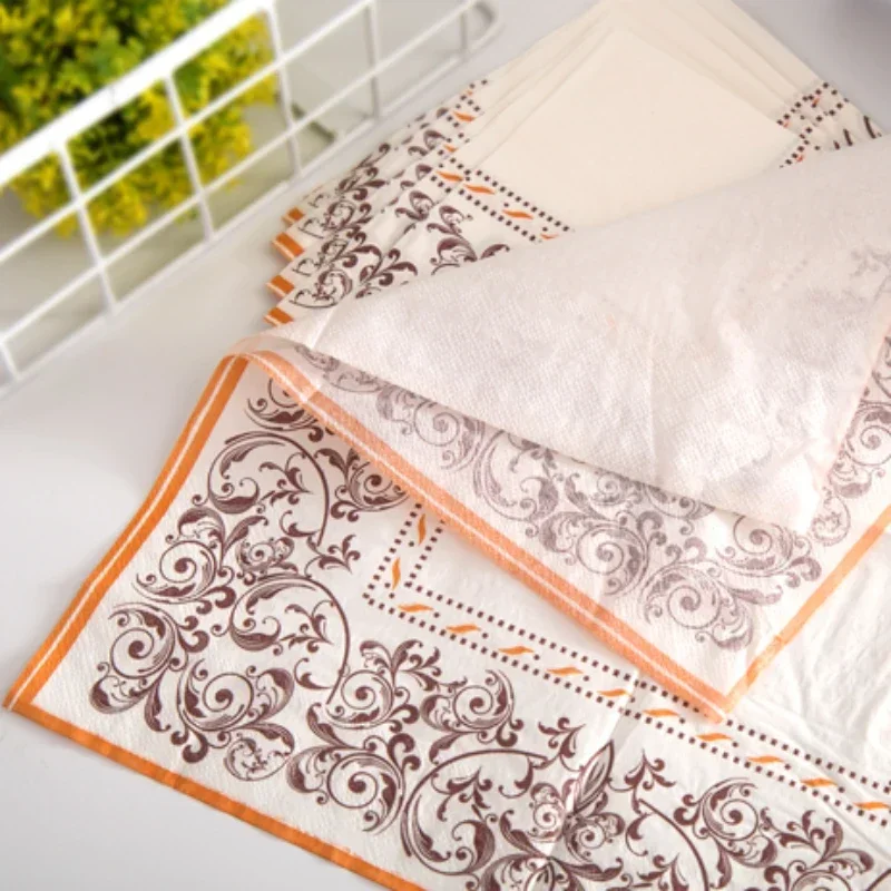 20 teile/paket 33*33 cm Lebensmittelqualität Bunte Gedruckt Servietten Hochzeit Papier Tischsets 2 Schichten Party Dekorationen Maulkorb papier Image