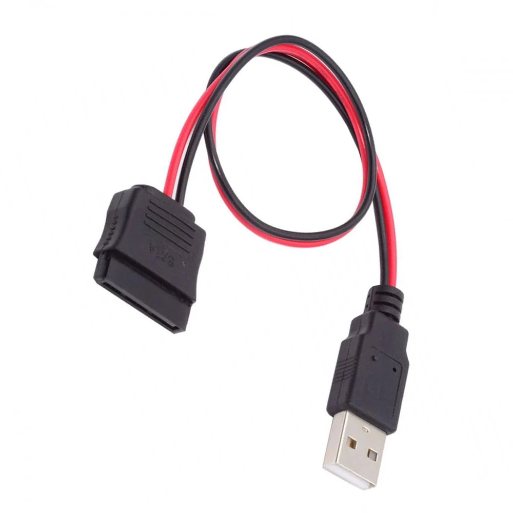 DC 5V Single USB zu SATA 15Pin Stromkabel für 2,5 Zoll SATA HDD SSD Disk Driver 5V 2A Max Image