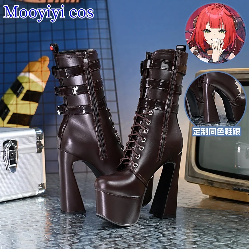 Neu Ukinami Yuzuha Cosplay Schuhe Halloween Weihnachten Rolle Spielen Party Spiel ZZZ 36-39 Exquisite frauen schuhe Zenless Zone null