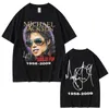 Klassische Vintage Michael Jackson King of Pop Grafik T-shirt Männer Frauen Mode Retro Rock T-shirts Männliche Hip Hop Übergroßen T Shirt