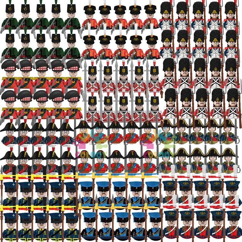 Kinderspielzeug Napoleonische Kriege General Soldat Bausteine Imperial Navy Mini Actionfiguren Spielzeug für Kinder Geburtstagsgeschenke Image