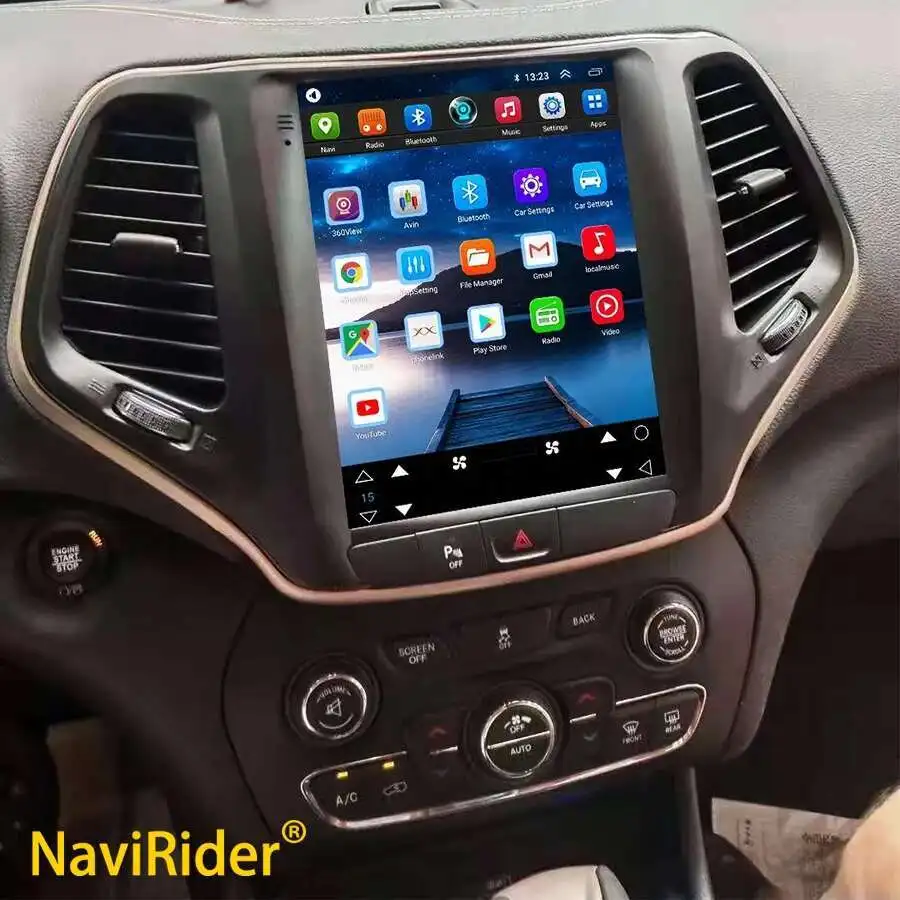 Auto Android 15 Für Jeep Cherokee 5 KL 2014 - 2018 Auto Radio Multimedia Video Player Navigation GPS Carplay Keine 2din DVD 5G Wifi Image