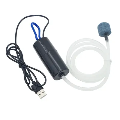 Portable USB Aquarium Air Pump, Silent Air Compressor, Portable Mini Oxygenator, Oxygenator, Aquarium Accessories, 5V