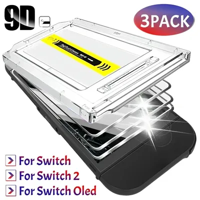 Screen Protector for Nintendo Switch2 Switch Oled Easy Installation Tempered Glass Protective Film for Switch Oled Game Console