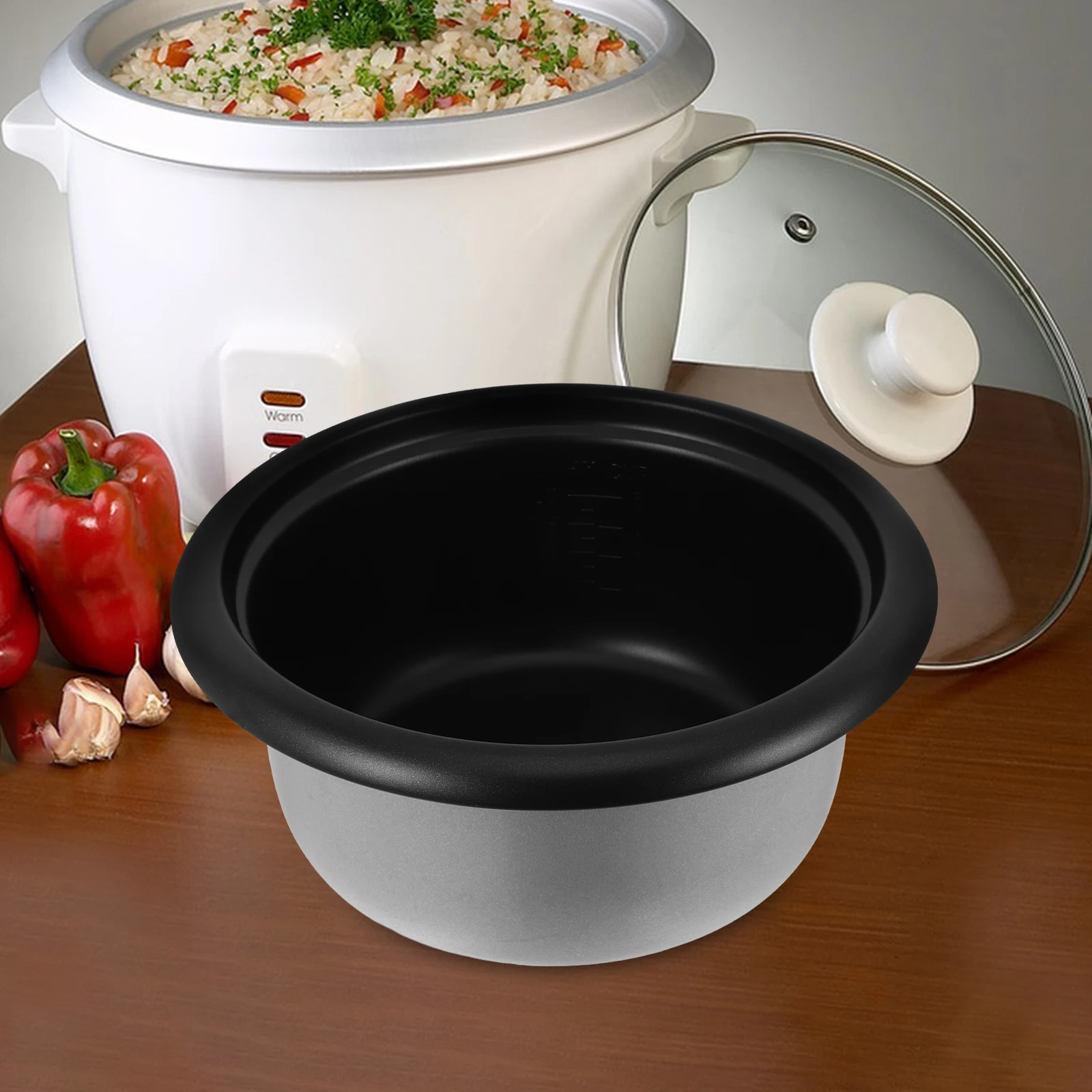 Inner Cooking Pot Rice Cooker Liner Pot Cooking Cake Baking Bowl Replacement Accessories Supply Alloy Pans Nonstick Cooker Tools