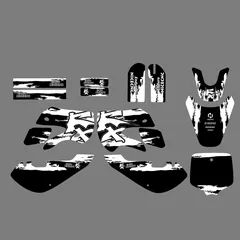 NICECNC For Kawasaki KX65 2000-2015 KLX110 KLX 110 2000-2009 Motorcycle Fairing Graphics Background Decals Sticker Customize