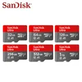 Scheda Micro SD originale SanDisk C10 32GB 64GB 128GB 256GB 512GB Fino a 150MB/s Scheda di memoria Microsd 1TB A1 Flash TF Card per il telefono