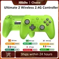 Controller wireless 8BitDo Ultimate 2 per Windows 10/11 Android con joystick TMR trigger commutabile illuminazione RGB Gamepad