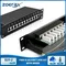 ZOERAX CAT6a 8-Port Patch Panel 10Gbps Shielded Metal Network Panel 1U Rack/Wall Mount Compatible with CAT5e/6/6a/7 Cables