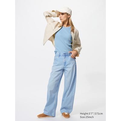 Uniqlo - Baggy Curve Jeans - Blue - 24inch