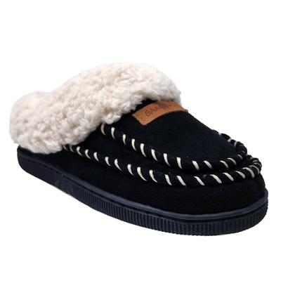 Women's Double Moc Memory Foam Clog Slipper by GaaHuu in Black (Size L M)