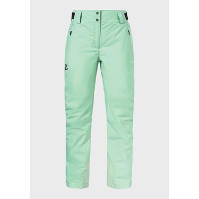 Outdoorhose SCHÖFFEL "Ski Pants Style Pine WMS", Damen, Gr. 38, Normalgrößen, 6305, grün, Oberstoff: Aussenseite: 100% Polyester; (Membran: Polyurethan); Futter: 100% Polyester; Wattierung: 100% Polyester, sportlich, Hosen Image