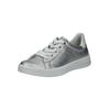 Sneaker ARA "Ara Sneaker Leder", Damen, Gr. 37, silber, Leder, casual, Schuhe
