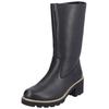 Stiefel REMONTE "Remonte Stiefel Glattleder", Damen, Gr. 42, schwarz, Glattleder, casual, Schuhe