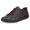 Schnürschuh ECCO "Ecco Soft 2.0", Damen, Gr. 41, braun (dunkelbraun), sportlich, Schuhe, Freizeitschuh, Halbschuh, Schnürschuh mit dezenter Logo Prägung