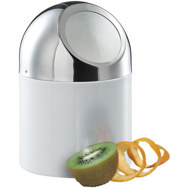 Zeller Tischabfallbehälter 1.2 L weiß weiß, 18 cm Image