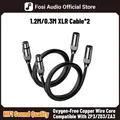 Fosi Audio 1.2M/0.3M Cavo XLR Maschio a Femmina 2 Pack Cannone Cavo Bilanciato Per ZA3 ZD3 ZP3 Amplificatore DAC Preamplificatore Microfono
