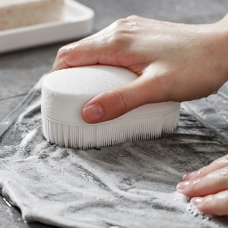 1PC Schuhbürste aus weichem Fell, Kleiderbürste, multifunktionale Haushaltsreinigung, keine Beschädigung der Kleidung Image