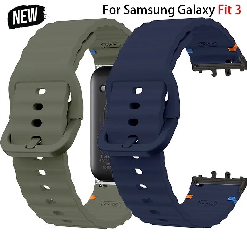 Silikonband für Samsung Galaxy Fit 3 Sportarmband Ersatzarmband Correa für Galaxy Fit 3 Bandzubehör Image