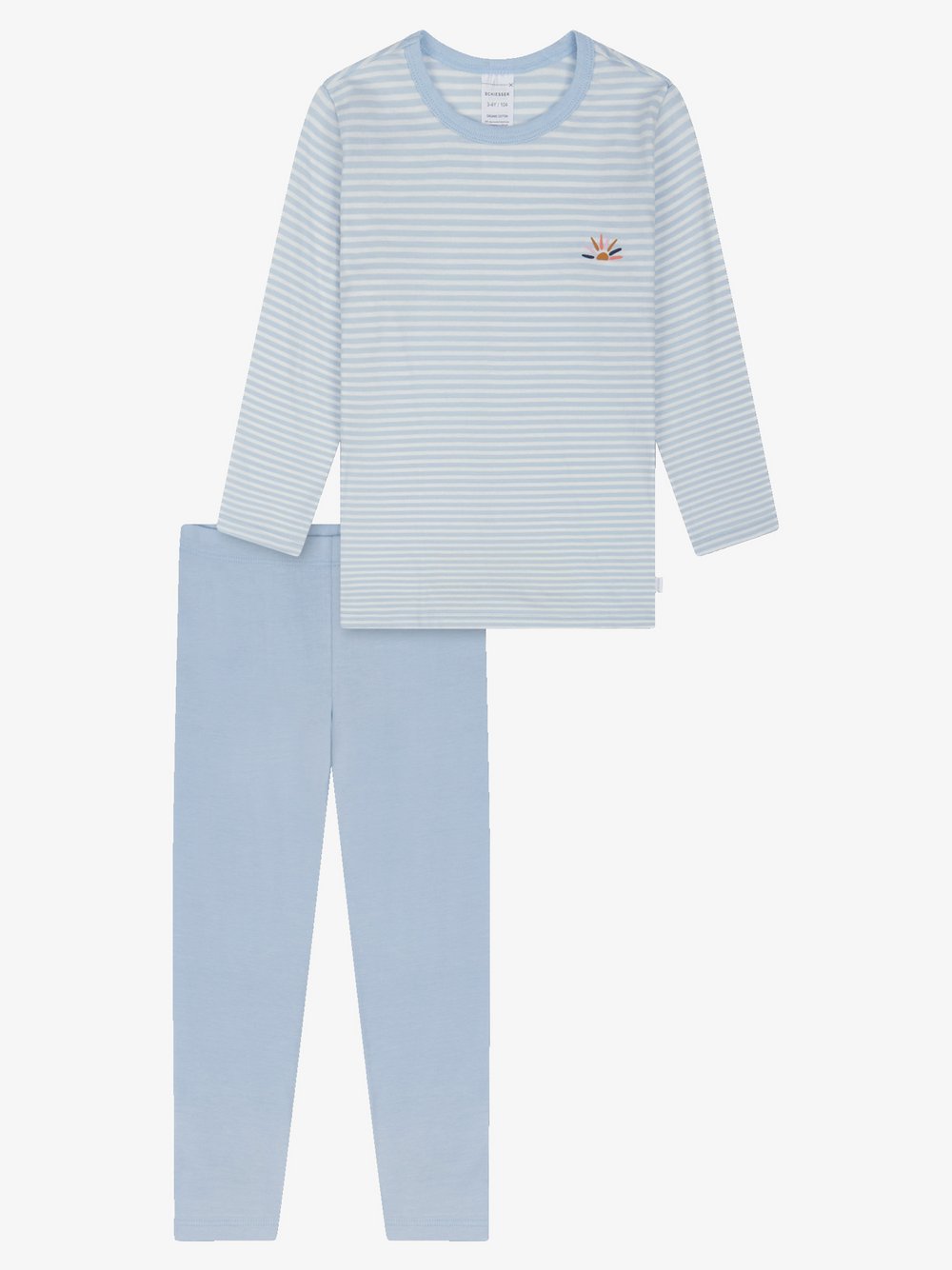 Schiesser Pyjama Mädchen hellblau, 140 Image
