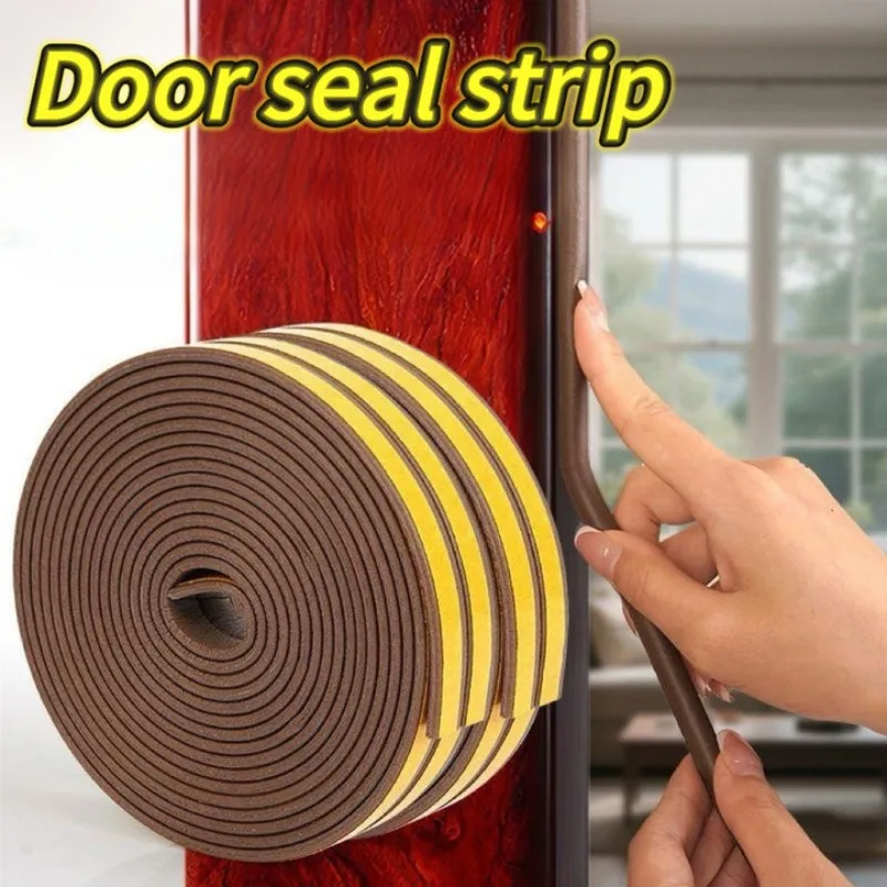 5/10MDTyp Fenster Tür Dichtung Streifen Selbstklebende Gummi Dichtung Schaum Band Fenster Staubdicht Schalldichte Isolierung Streifen Hause hardware