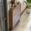 Verstellbares Schuhregal aus Holz im Vintage-Stil, schmal, ultradünn, Schuhschränke, italienische, minimalistische, platzsparende Sapateira-Salonmöbel