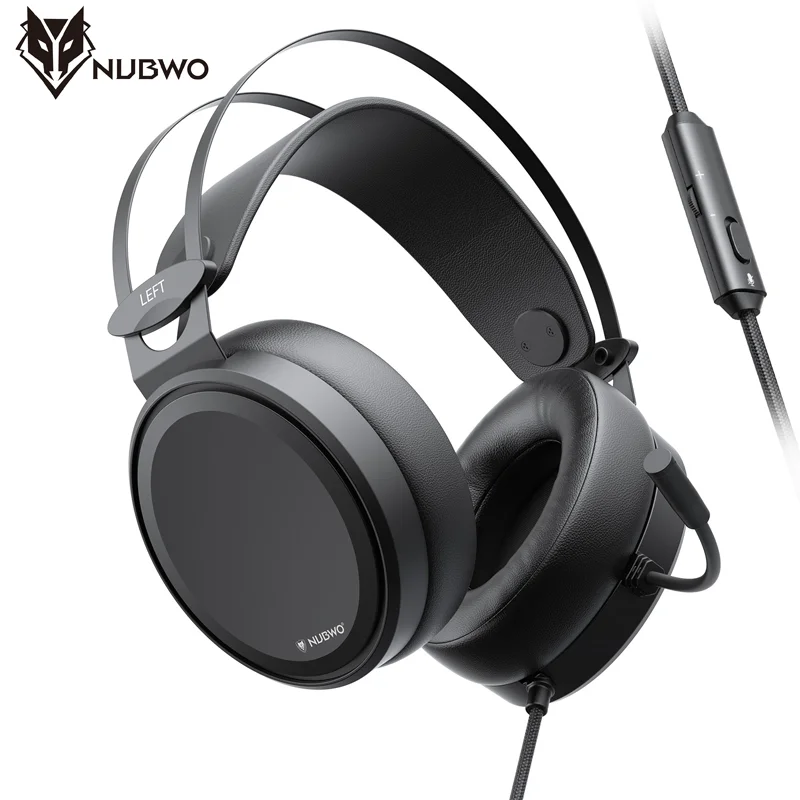 NUBWO N7 Headsets Gamer PS4 Stereo Xbox One Headset Kabelgebundene PC-Gaming-Kopfhörer mit Mikrofon Noise Cancelling Ear Gaming-Kopfhörer Image
