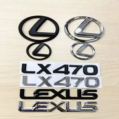 Suitable For Lexus Car Rear Trunk Badge Logo Car Steering Wheel Car Emblems Replacement LX470 Auto Accessories