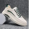2025, neue Herrenschuhe, Sommermode, Sport-Freizeitschuhe, weiß, vielseitig, trendig, atmungsaktiv, lässig, Herren-Leder