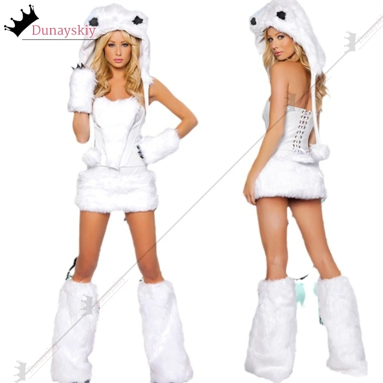 Halloween Party Maskerade Tier Cosplay Kostüm Strumpfhosen Katze Fuchs Monster Dinosaurier Damen Overall Halloween Verkleidung für Erwachsene Image