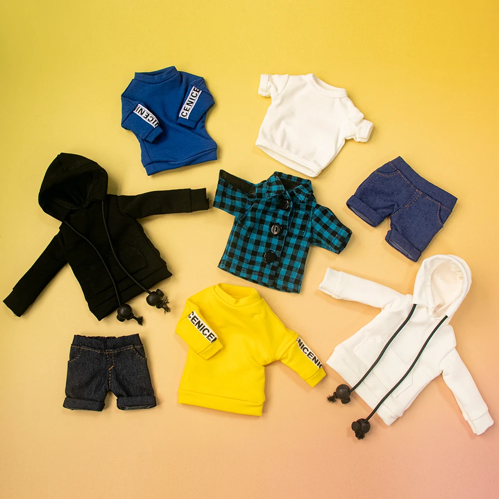 1/3 1/4 1/6 Modepuppenkleidung, Kapuzenpullover, mehrere Farben erhältlich, für 30 40 60 cm große DD SD Bjd bewegliche Gelenkpuppen, Zubehör Image