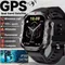 2025 NEUE LED-Licht Smartwatch GPS Motion Traject HD-Bildschirm Bluetooth Anruf NFC Männer Smart Watch Outdoor 100 + Sportuhren Männer