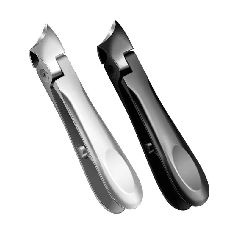 Silberner, robuster Nagelknipser-Set mit Backenöffnung, ultrabreiter diagonaler Backen-Zehennagelschneider mit schrägem Kante für eingewachsene, dicke Nägel Image