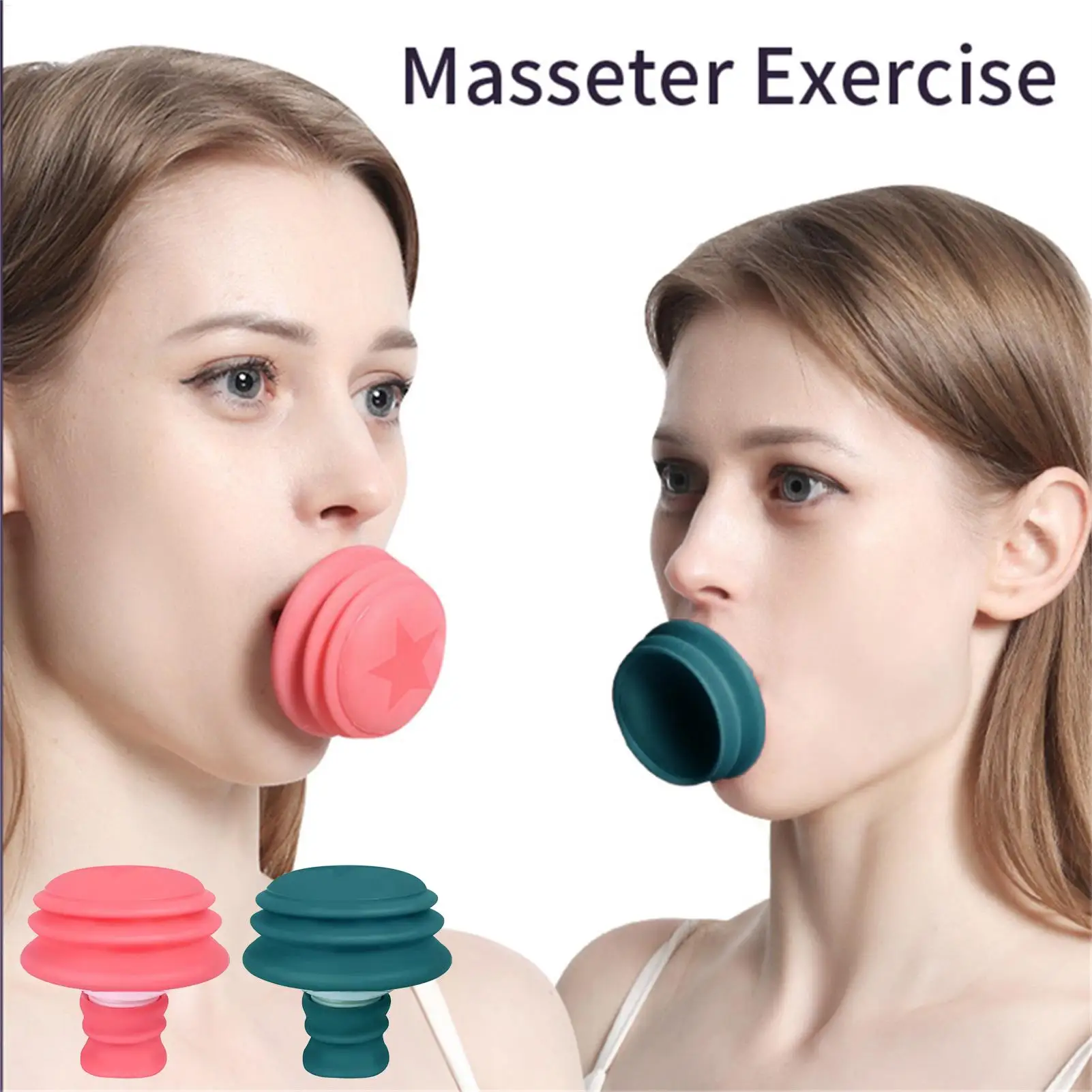 1pc Silikon Dünne Gesicht Atmen Werkzeug JawlineJaw Muscle Exerciser Gesicht Straffende Masseter Muscle Trainer V-förmigen Dünne gesicht Werkzeuge Image