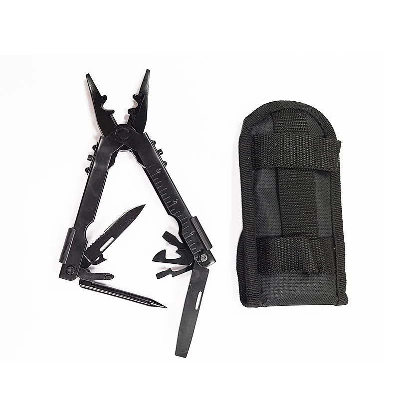 Heißer verkauf 8 IN 1 Multi Werkzeuge Abisolierzange Klapp Zange Outdoor Camping Multitool Tragbare Edelstahl Klapp Tasche Zange Image