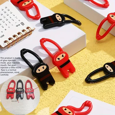 20pcs Ninja Launcher Red Black Elastic Toy Children's Party Small Gifts Festival Supplies Trick Release Props Kids' Party Favors