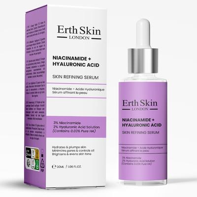 ErthSkin London - NIACINAMID + HYALURONSÄURE HAUTVERFEINERNDES SERUM 30 ml Kollagenserum (999.67 € / 1 l) Image