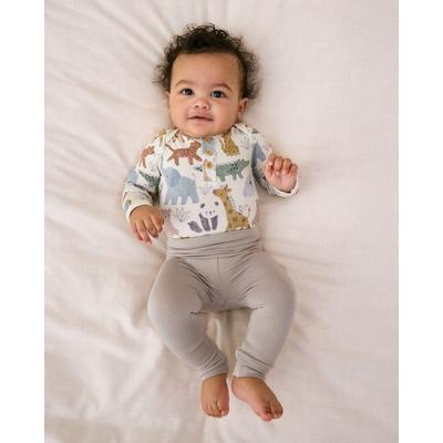 Dove Gray Fold-Over Legging - Micro-Preemie