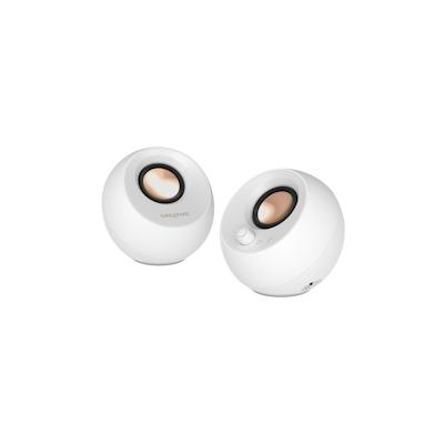 Creative Pebble Pro, 2.0 Lautsprecher, Bluetooth 5.3, USB Audio, RGB, weiss Image