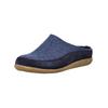 Hausschuh HAFLINGER "Haflinger Hausschuhe Filz", Herren, Gr. 42, blau (jeans), Filz, casual, Schuhe