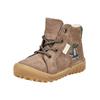 Schnürstiefelette PEPINO "Pepino Stiefelette Veloursleder/Textil", Kinder, Gr. 22, braun (schoko), Veloursleder, Textil, casual, Schuhe