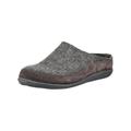 Hausschuh HAFLINGER "Haflinger Hausschuhe Filz", Herren, Gr. 43, grau (anthrazit), Filz, casual, Schuhe