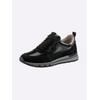 Sneaker CAPRICE, Damen, Gr. 42, schwarz, Lackleder, Veloursleder, Glattleder, sportlich, Schuhe