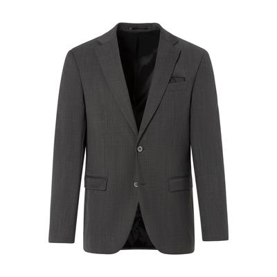 Sakko THOMAS GOODWIN "Sakko", Herren, Gr. 106, grau, 53% Polyester;43% Wolle;4% Elasthan, unifarben, elegant, figurbetont, Langarm mit Knöpfen, Sakkos Image