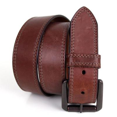 Columbia Accessories | Columbia Brown Genuine Leather 1 3/8"Wd Stitch Casual Dress Men's Belt 36 (G83 | Color: Brown | Size: 36