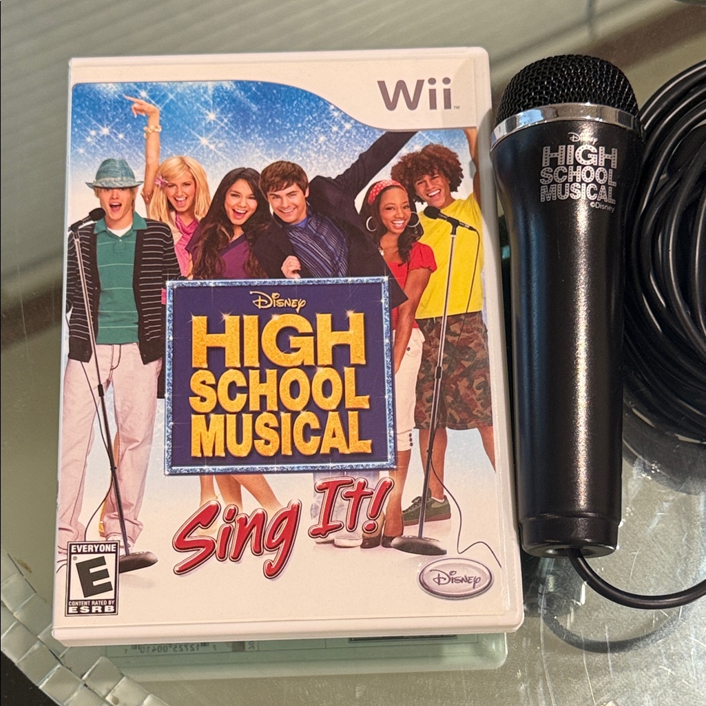 Disney Video Games & Consoles | Disney High School Musical Sing It Wii Game With Microphone - Blue And Black | Color: Black/Blue | Size: Os