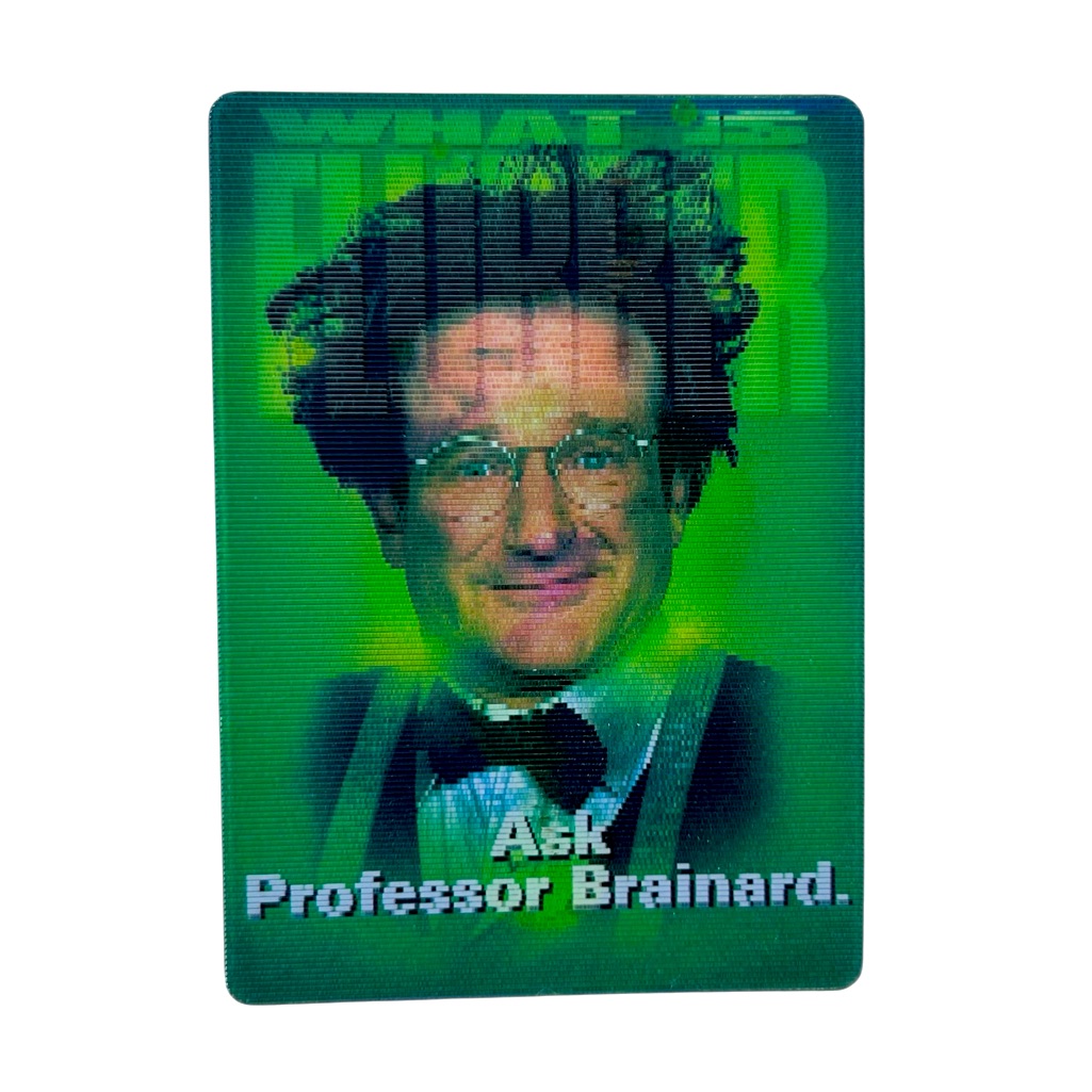 Disney Art | Vtg 1997 Disney Flubber Professor Brainard Robin Williams 3d Lenticular Promo | Color: Green | Size: Os